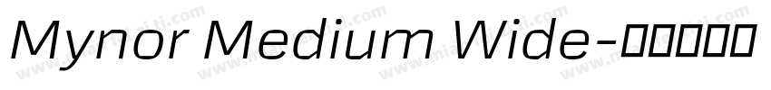 Mynor Medium Wide字体转换